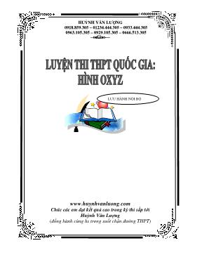 Hệ thống kiến thức hình oxyz